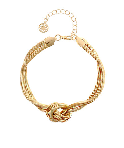 Layered Knotted Snake Bracelet