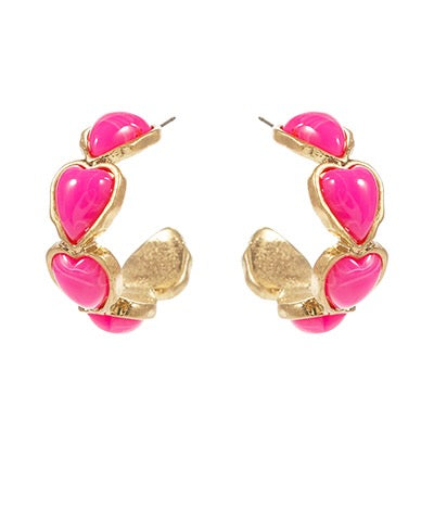 Heart Hoops - 3 Colors