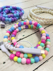 Happy Beaded Phone Chargers - 3 Colors