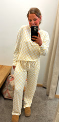 Vanilla Checkered Pants Set