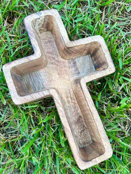 Wooden Cross Bowl