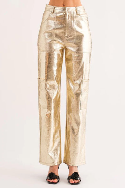 Gorgeous in Gold Utility Pants