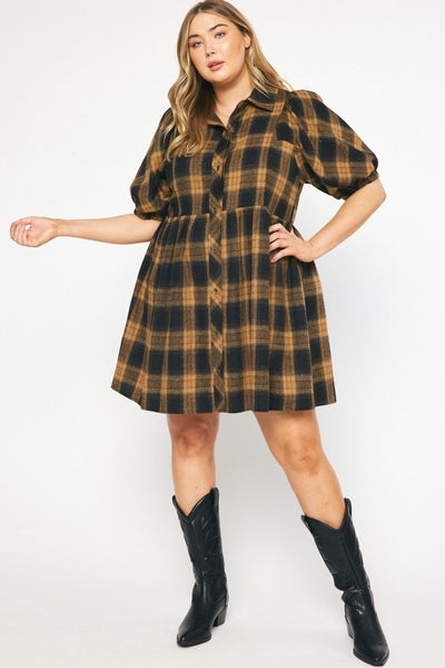 Connie Plaid Dress