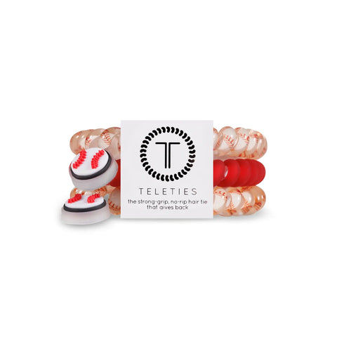 Teleties Baseball Hair Ties - 2 Sizes