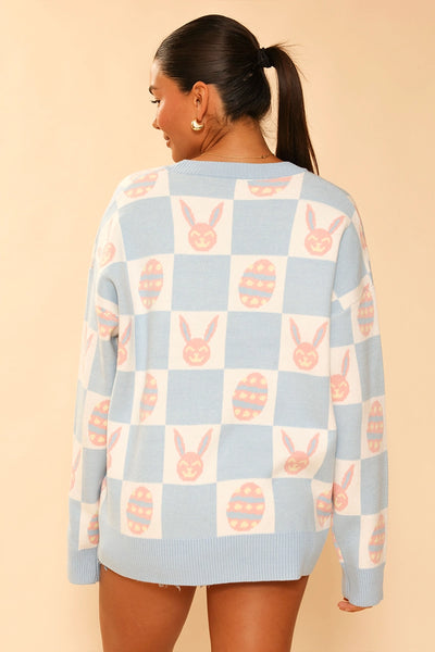 Bunny Check Cardigan