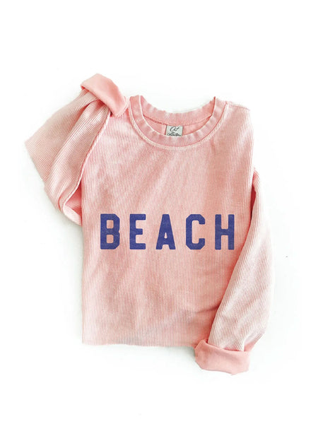 Beach Thermal Vintage Ribbed Pullover
