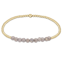 enewton Gemstone Gold Bliss 2mm Bead Bracelets - Multiple Colors