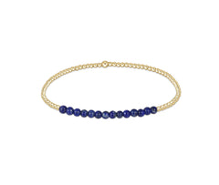 enewton Gemstone Gold Bliss 2mm Bead Bracelets - Multiple Colors