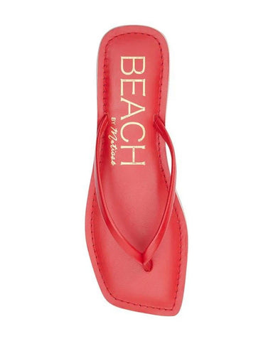 Matisse Beach Bungalow Thong Sandal - Red