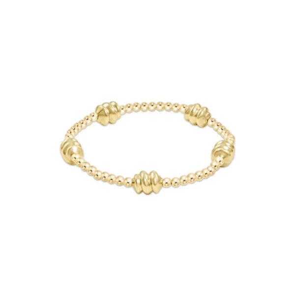 enewton Admire Gold 3mm Bead Bracelet - Gold - Regular and Extends