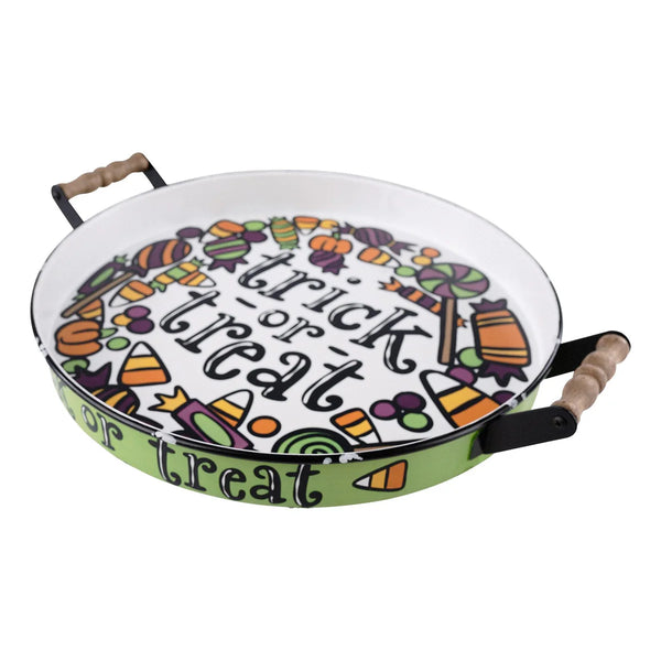 Trick or Treat Round Tray