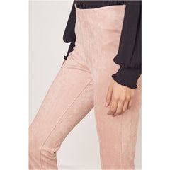 Winter Blush Suede Pants