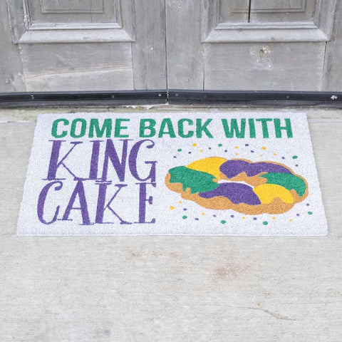 King Cake Door Mat