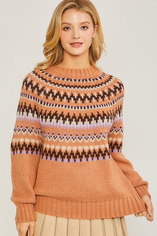 Men's Tiger Intarsia Sweater Wool