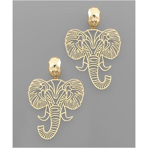 Filigree Elephant Earrings