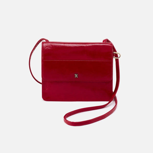 Jill Wallet Crossbody-Crimson