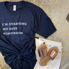 I'm Starting My Diet Tomorrow T-Shirt